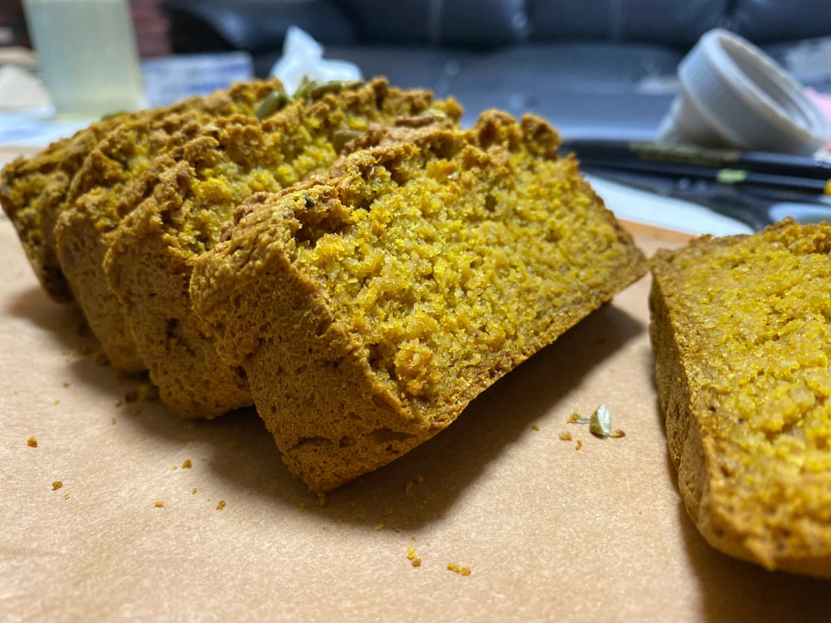 無麩純素南瓜麵包